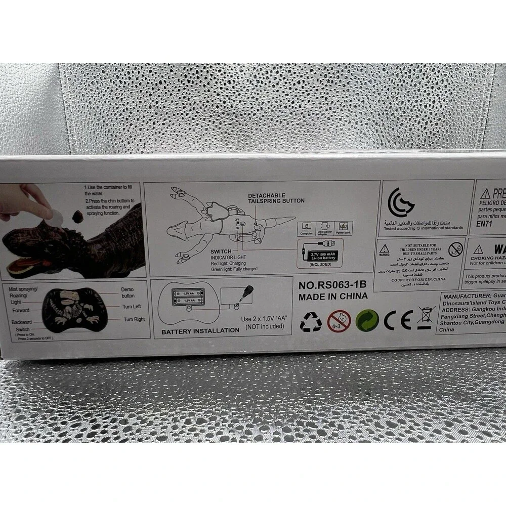 Talgic 2.4G Remote Control Dinosaur Mist Spraying T-Rex Roar
